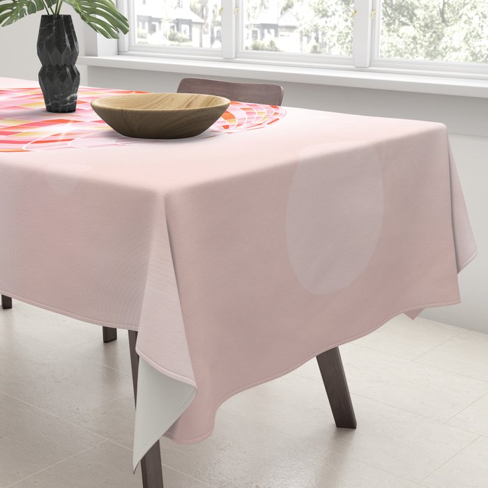 Candy Funk | Disco Ball: Peach Edition Tablecloth Gallery Image 3