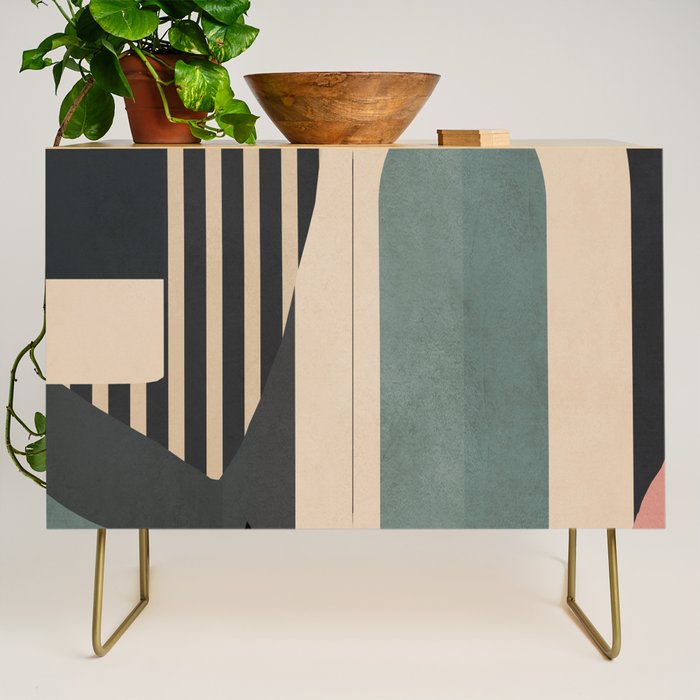 Abstract Geometric Shapes 165 Credenza Gallery Image 1