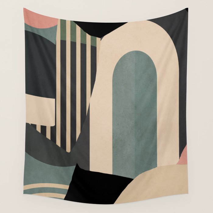 Abstract Geometric Shapes 165 Wall Tapestry Gallery Image 4