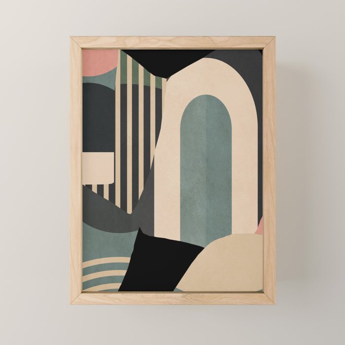 Abstract Geometric Shapes 165 Mini Art Print Gallery Image 1