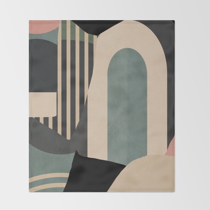 Abstract Geometric Shapes 165 Throw Blanket Gallery Image 2