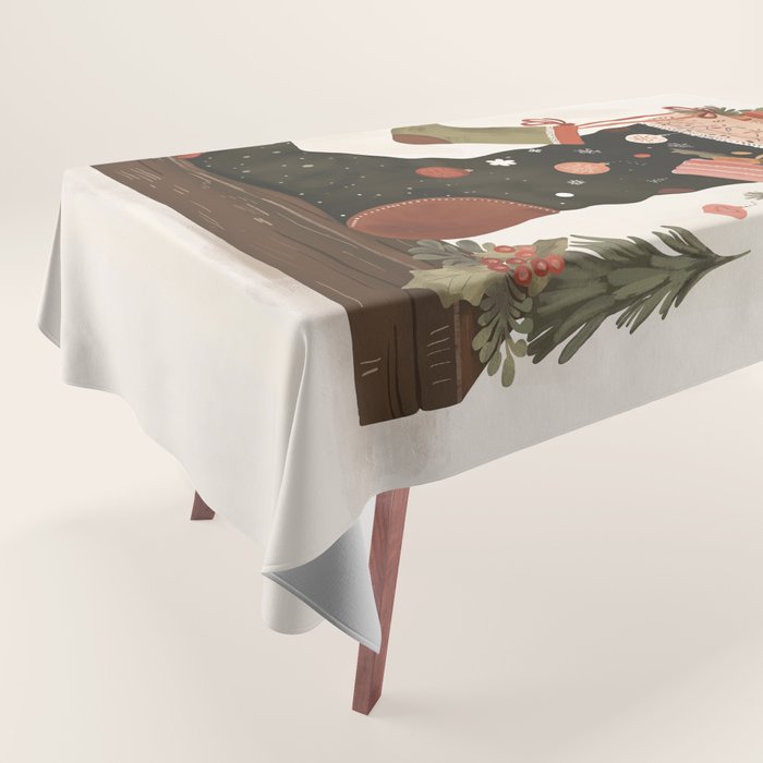 Joyful Stockings Tablecloth Gallery Image 1