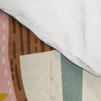 Retro Roller Skates - Blush & Mint Palette Comforter Gallery Image 4