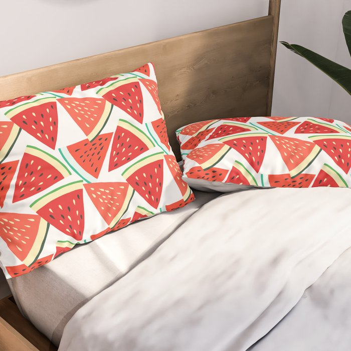 Sliced Watermelon Pillow Sham Gallery Image 2
