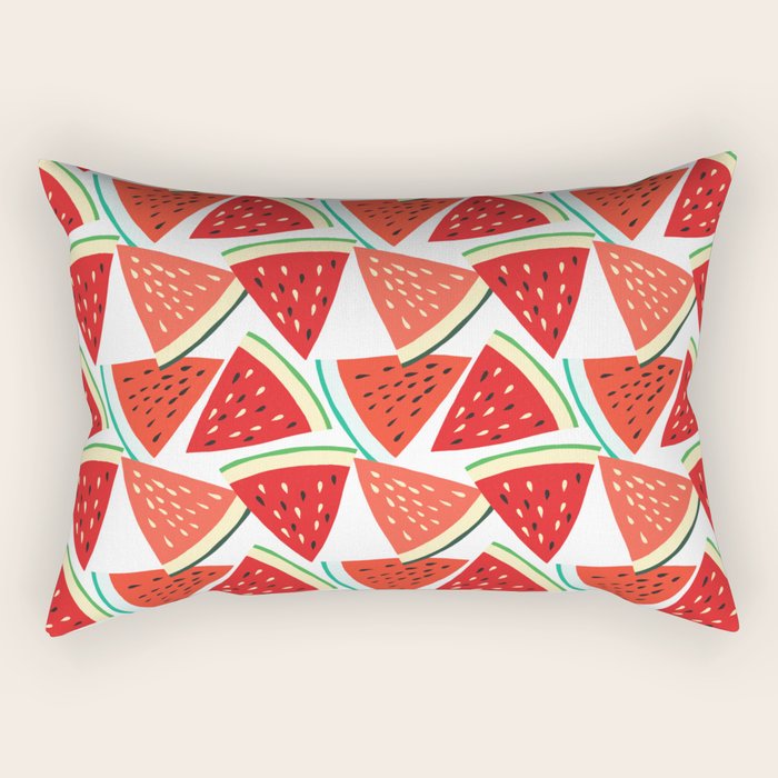 Sliced Watermelon Rectangular Pillow Gallery Image 2