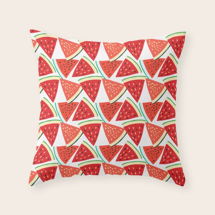 Sliced Watermelon Throw Pillow Gallery Image 6