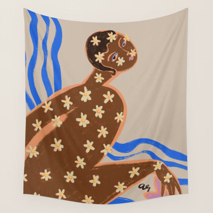 Blooming Daisy Wall Tapestry Gallery Image 1