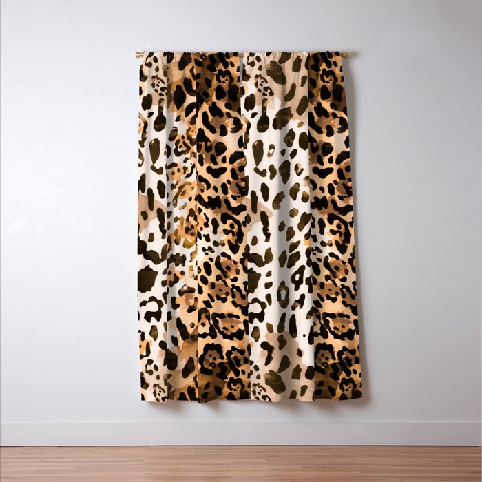 Pattern Leopard Window Curtain Gallery Image 3