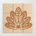 Cosmic Peacock Wood Wall Art Gallery Image 1