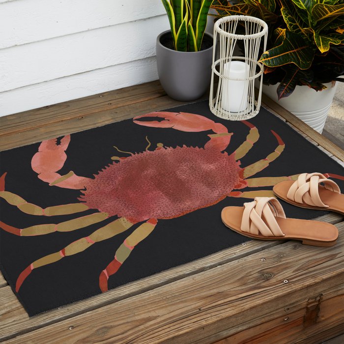 Minimalist Crab 3 Outdoor Rug Gallery Image 2