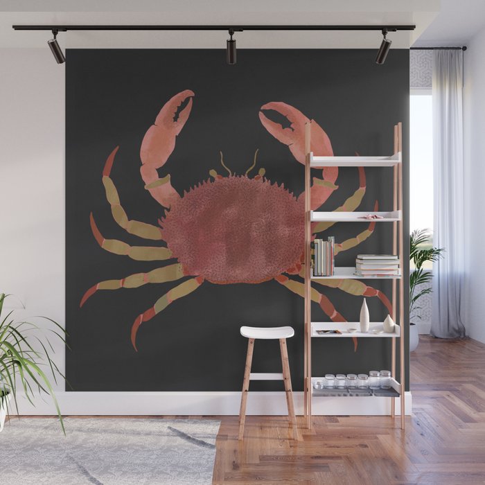 Minimalist Crab 3 Wall Mural Gallery Image 1