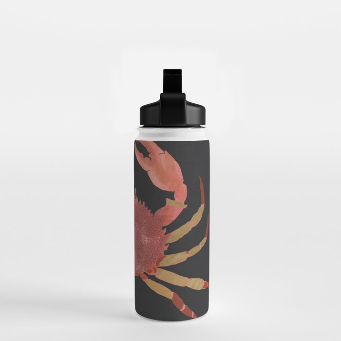 Minimalist Crab 3 Water Bottle Gallery Image 2