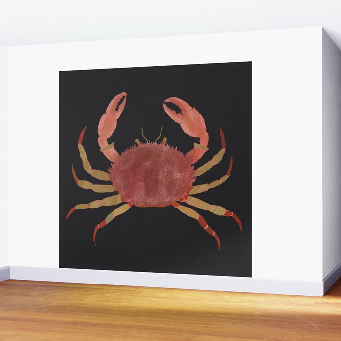 Minimalist Crab 3 Wall Mural Gallery Image 2