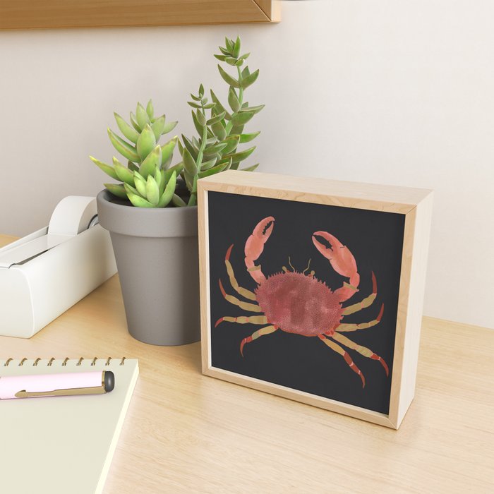Minimalist Crab 3 Mini Art Print Gallery Image 2