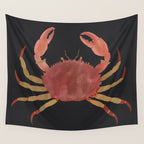 Minimalist Crab 3 Wall Tapestry Gallery Image 4