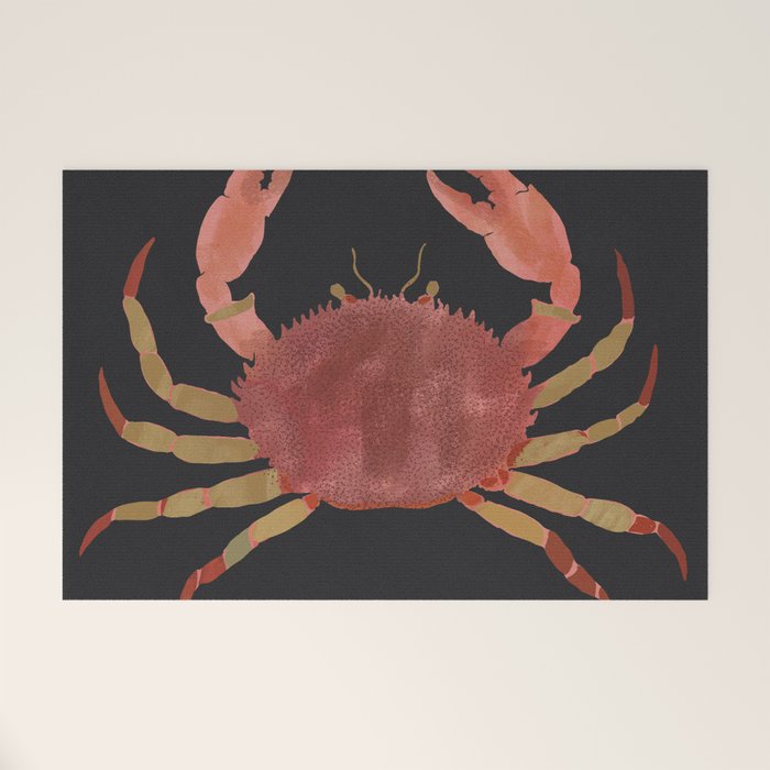 Minimalist Crab 3 Welcome Mat Gallery Image 1