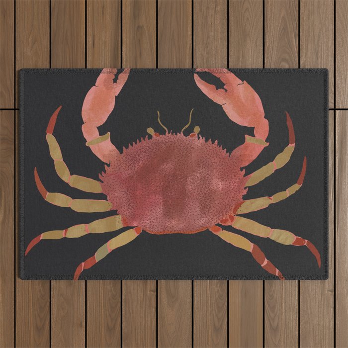 Minimalist Crab 3 Outdoor Rug Gallery Image 1