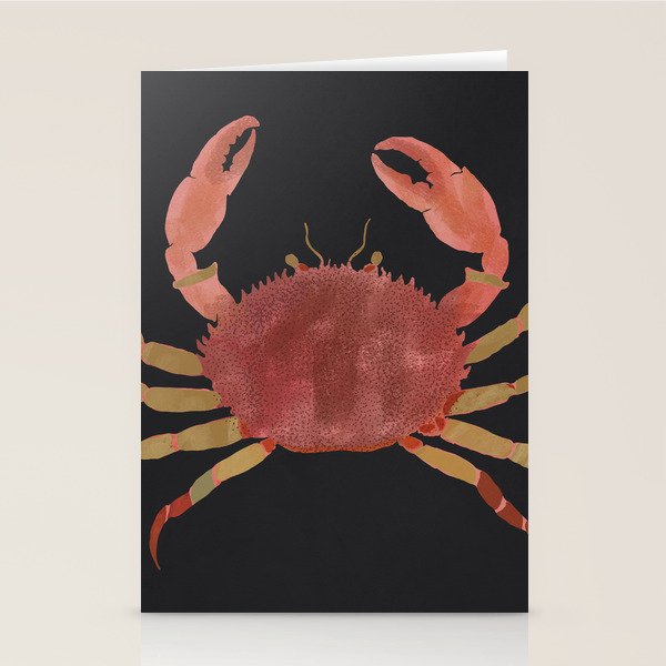 Minimalist Crab 3 Stationery Card Gallery Image 2