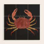 Minimalist Crab 3 Wood Wall Art Gallery Image 1