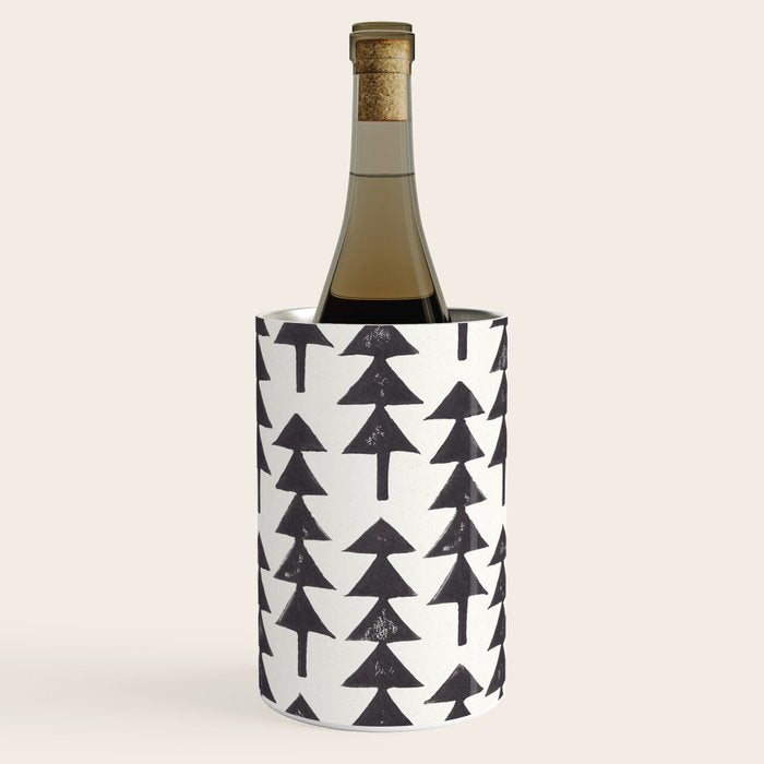 Linocut Forest Wine Chiller Gallery Image 1