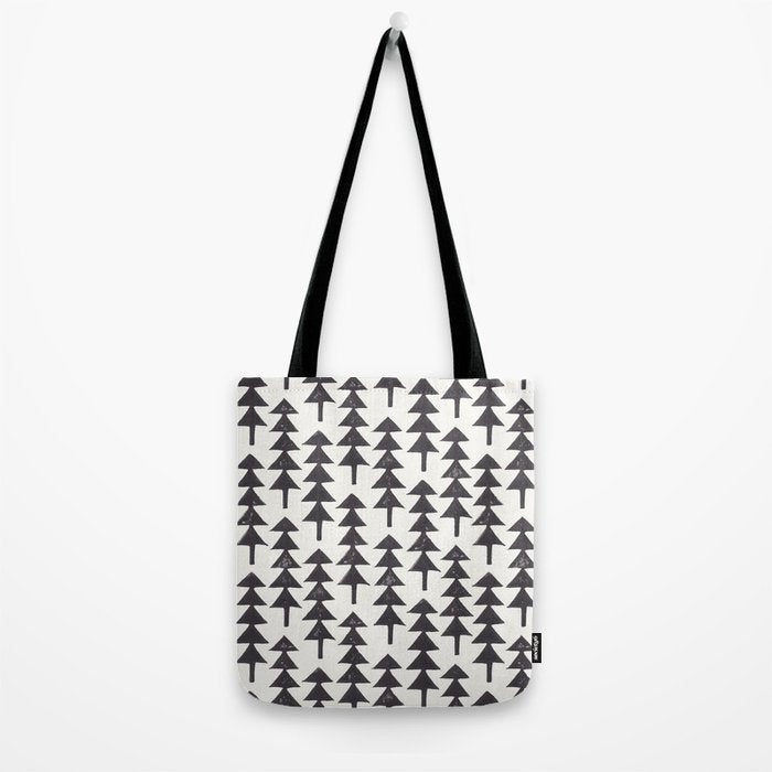 Linocut Forest Tote Bag Gallery Image 2