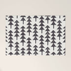 Linocut Forest Welcome Mat Gallery Image 1