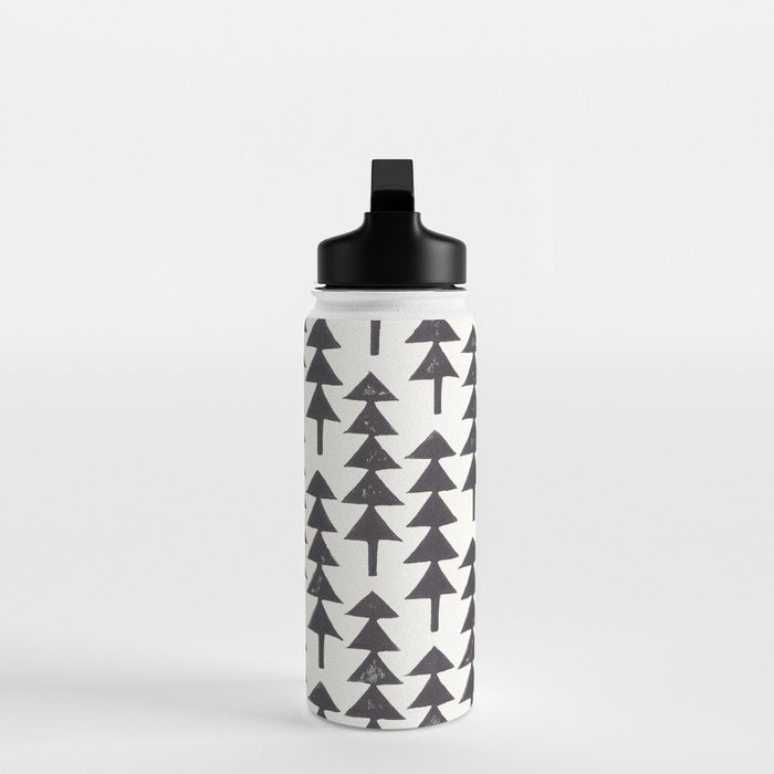 Linocut Forest Water Bottle Gallery Image 3