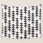 Linocut Forest Wall Tapestry Gallery Image 4
