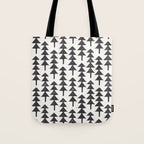 Linocut Forest Tote Bag Gallery Image 1