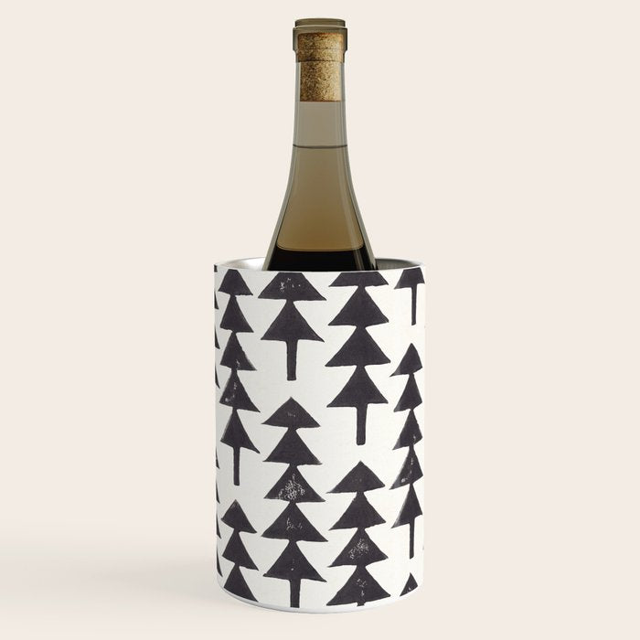 Linocut Forest Wine Chiller Gallery Image 2