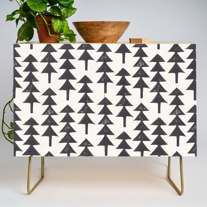 Linocut Forest Credenza Gallery Image 1