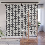 Linocut Forest Wall Mural Gallery Image 1