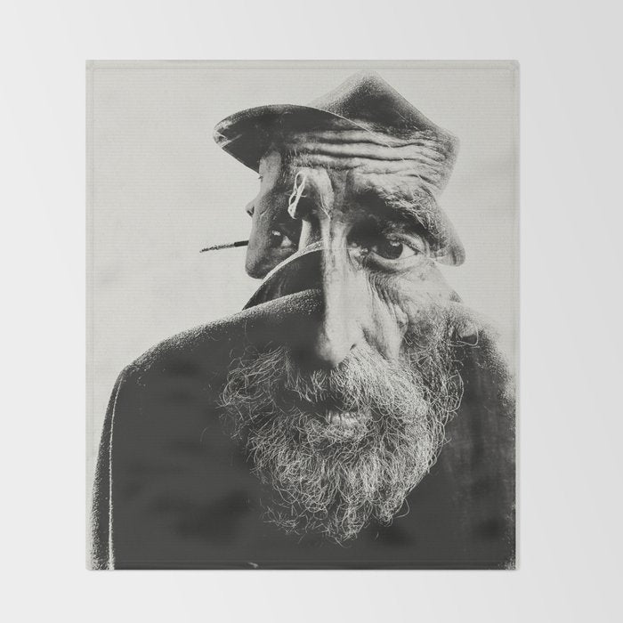 OLD MAN Throw Blanket Gallery Image 2