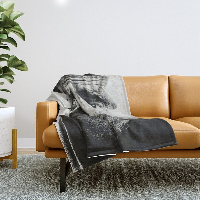 OLD MAN Throw Blanket Gallery Image 1