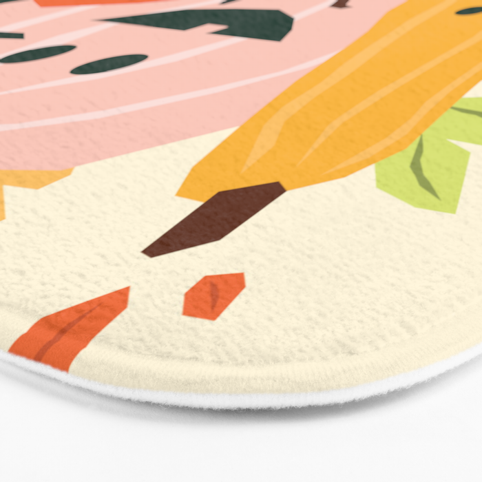 Cute scary pumpkins Bath Mat Gallery Image 3