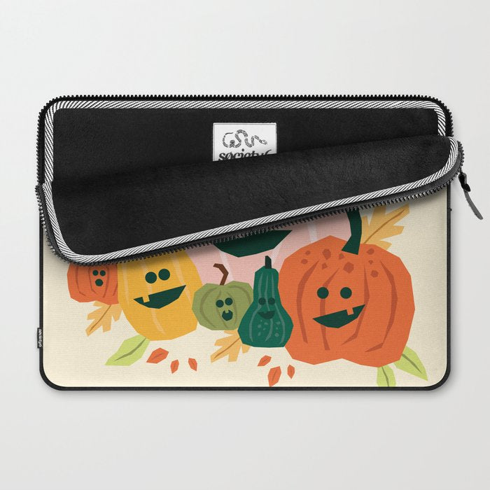 Cute scary pumpkins Laptop Sleeve Gallery Image 2