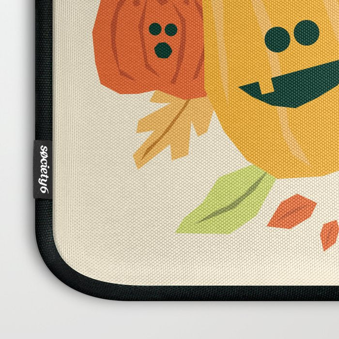 Cute scary pumpkins Laptop Sleeve Gallery Image 3
