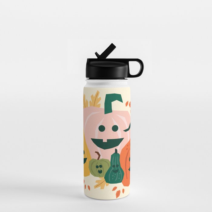 Cute scary pumpkins Water Bottle Gallery Image 1