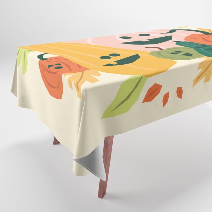 Cute scary pumpkins Tablecloth Gallery Image 1