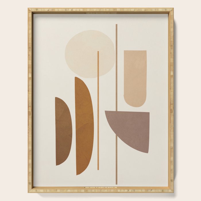Abstract Minimal Art 07 Serving Tray Gallery Image 1