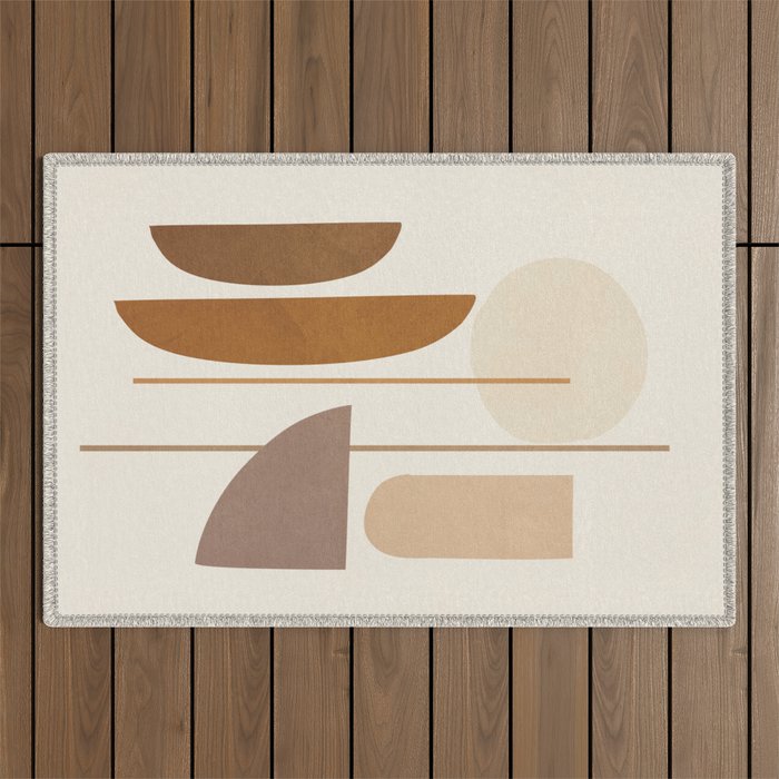 Abstract Minimal Art 07 Outdoor Rug Gallery Image 1