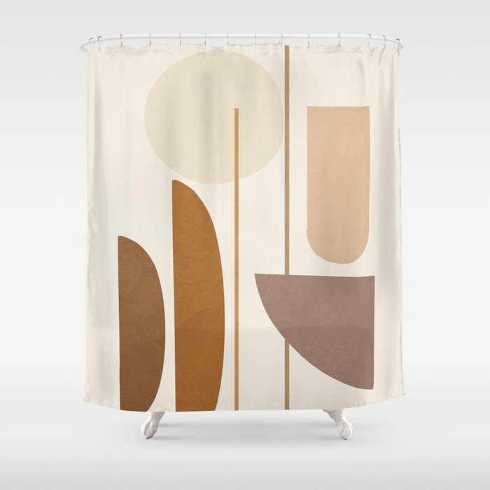 Abstract Minimal Art 07 Shower Curtain Gallery Image 1