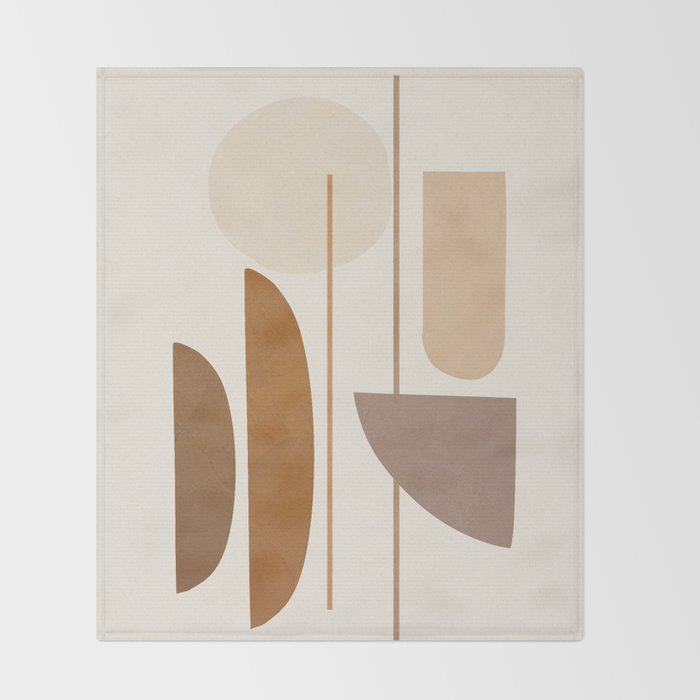 Abstract Minimal Art 07 Throw Blanket Gallery Image 2