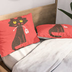 Fitz - Hungry hungry cat (and unfortunate mouse) Pillow Sham Gallery Image 2
