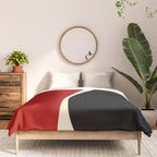 Simple Waves 2 - Red & Cream Comforter Gallery Image 3