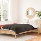 Simple Waves 2 - Red & Cream Duvet Cover Gallery Image 2