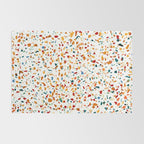 Tan Terrazzo | Eclectic Quirky Confetti Painting | Celebration Colorful Boho Happy Party Graphic  Rug Gallery Image 2