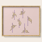 Sloths Pole Dancing Club Serving Tray Gallery Image 1