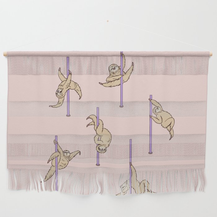 Sloths Pole Dancing Club Wall Hanging Gallery Image 1