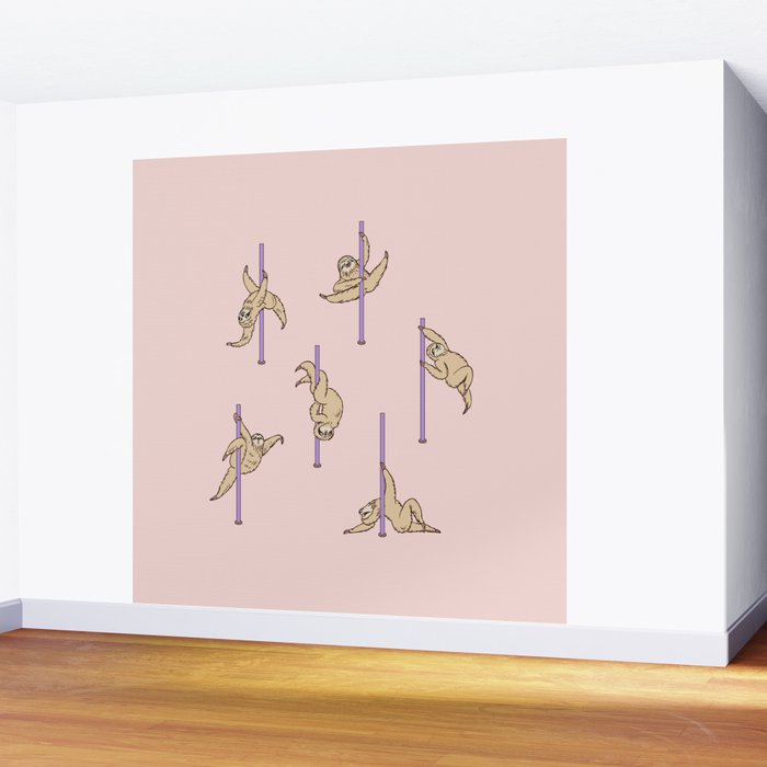 Sloths Pole Dancing Club Wall Mural Gallery Image 2